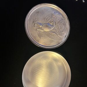 Reed Barton Winterthur Silver Plate United States Great Seal Trinket Box-Vintage